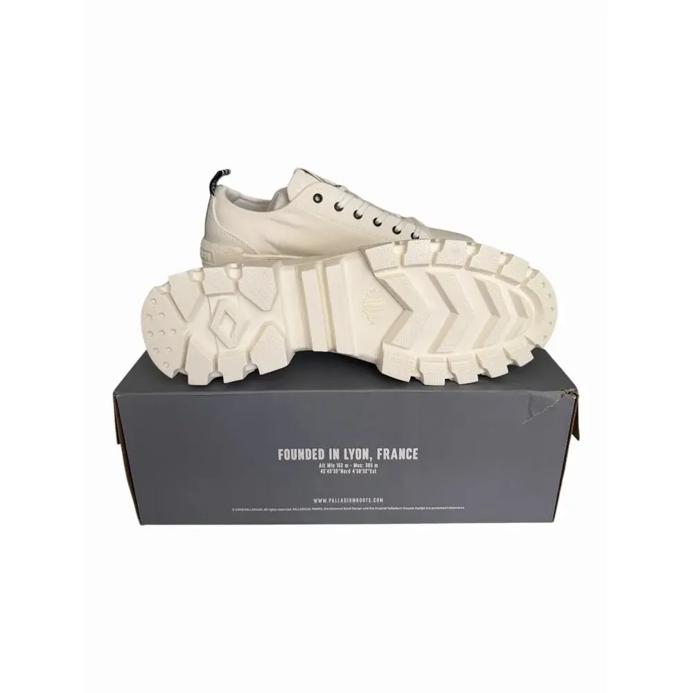 Palladium Revolt LO TX Women's Star White Platform Combat Boot 97243-116-M US 10